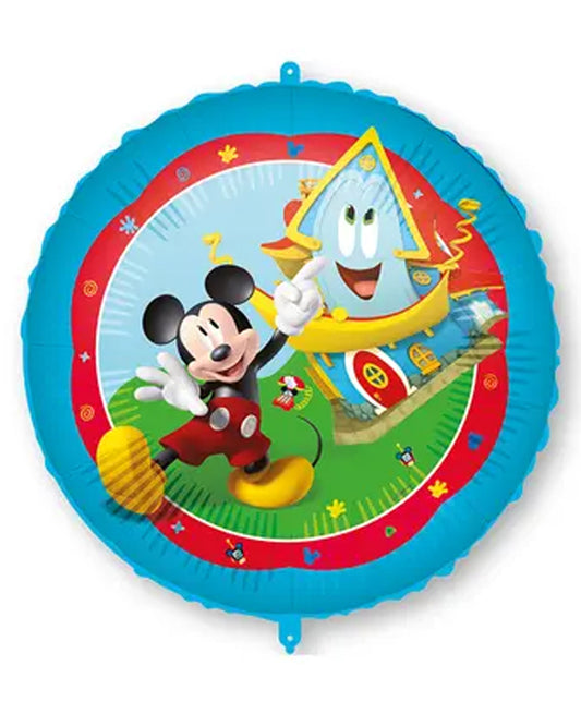 Disney Mickey Mouse 18" Round Foil Balloon with String & Weight