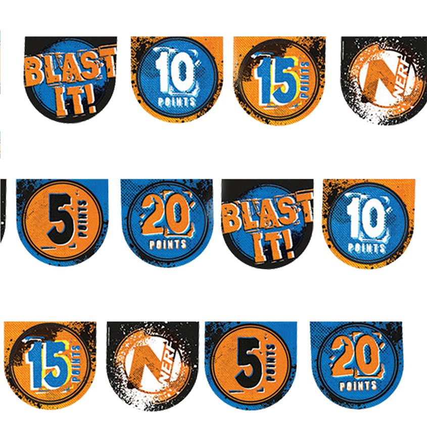 Nerf Party Pennant Banner - Dual Use - Banner or Target – product image 2