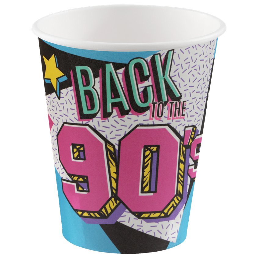 90's Paper Cups - 270ml (10pk) – product image 3