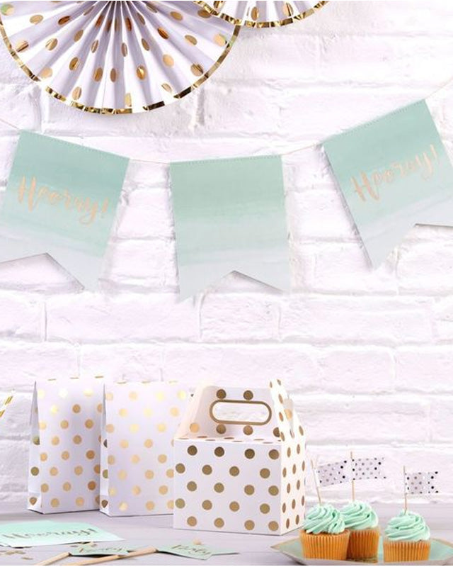 Pick & Mix Hooray Mint Ombre Flag Bunting - 3m – product image 2