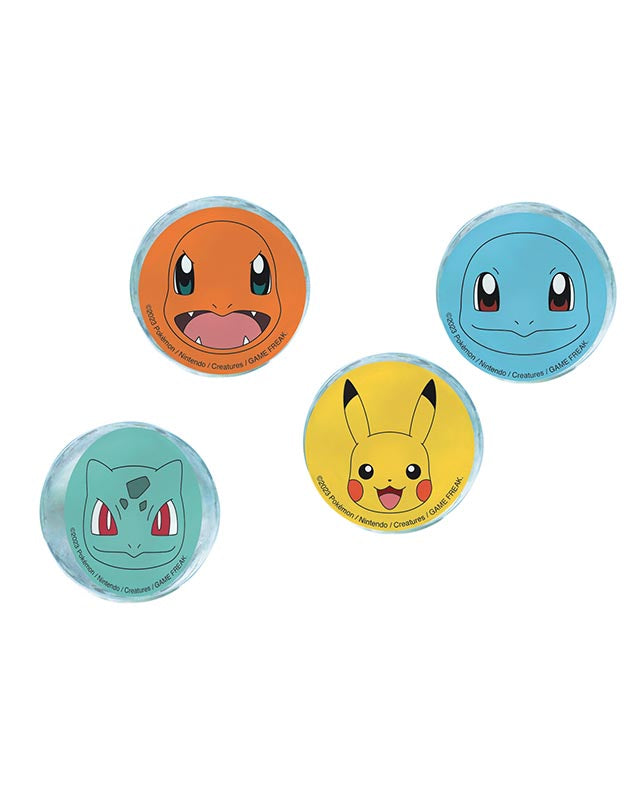 Pikachu Pokemon Party Bounce Balls (4pk)