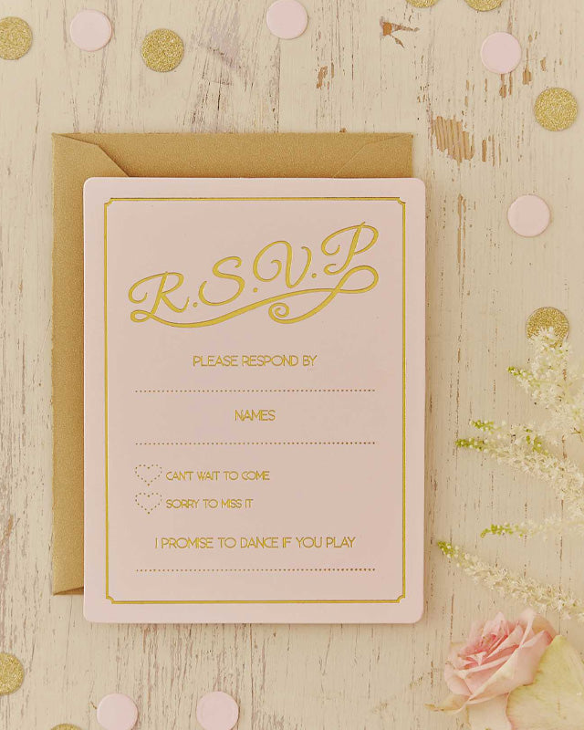 Pastel Perfection Wedding RSVP Cards