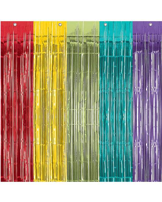 Rainbow Foil Door Curtain - 91cm x 243cm