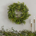 Cedar Pine Foliage Christmas Wreath with Lights - 45cm – product image 1