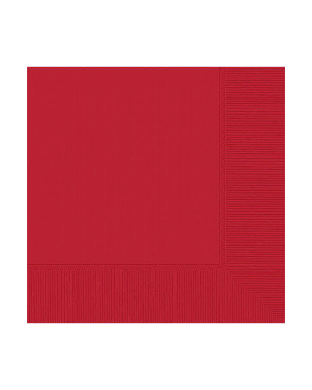 Red Paper Napkins - 25cm (20pk)