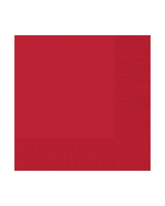 Red Paper Napkins - 25cm (20pk)
