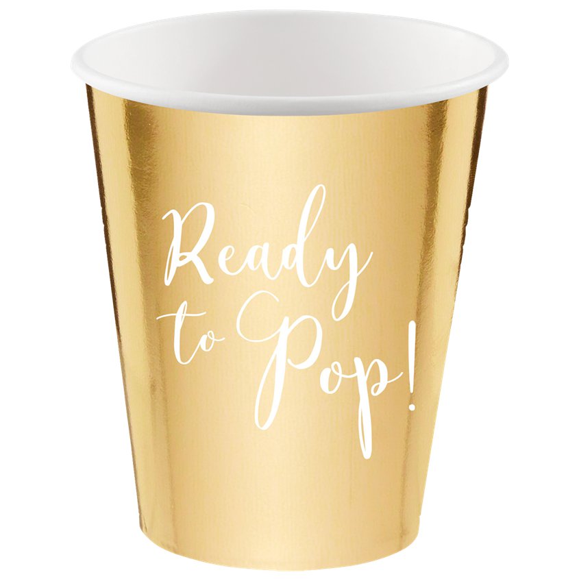 Ready To Pop Paper Cups - 250ml (8pk)