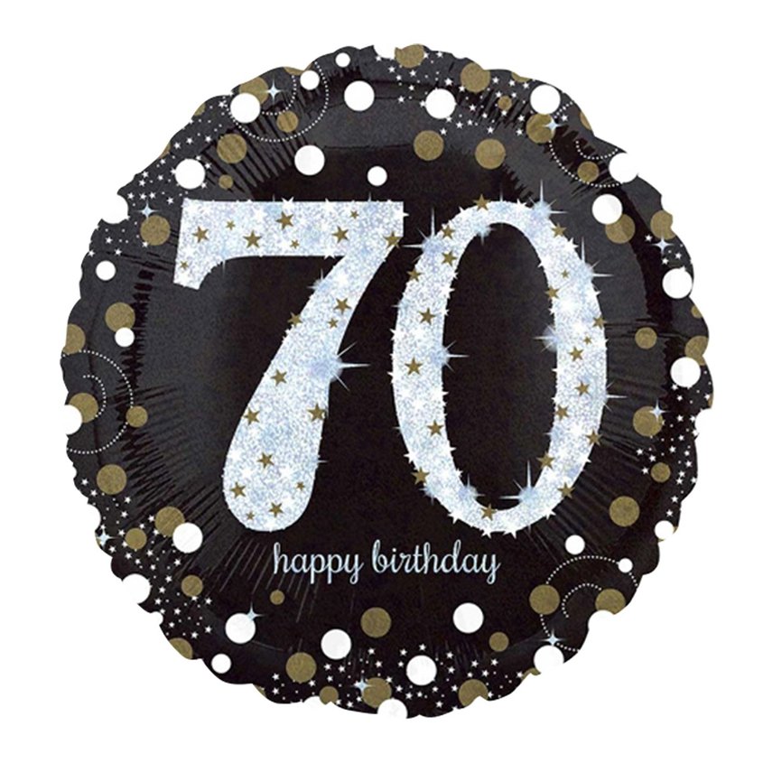 Sparkling Celebration 70th Birthday Balloon - 18" Foil – product image 2