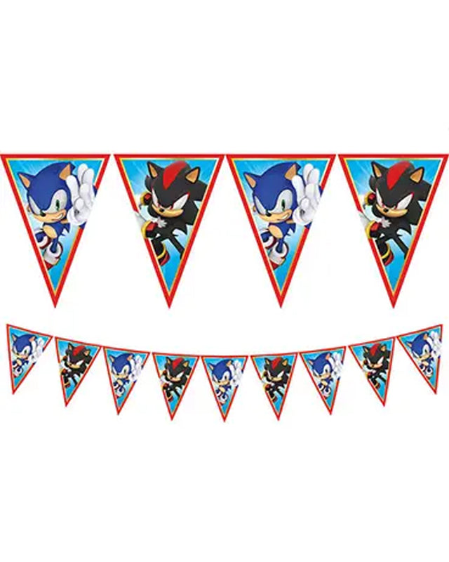 Sonic Speed Paper Bunting Banner