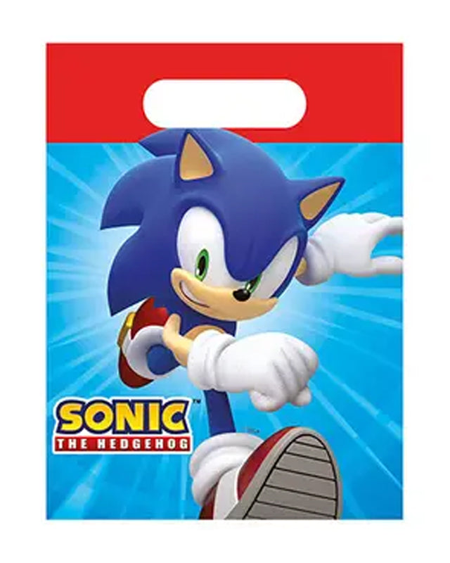 Sonic Speed Paper Party Bags (4pk)