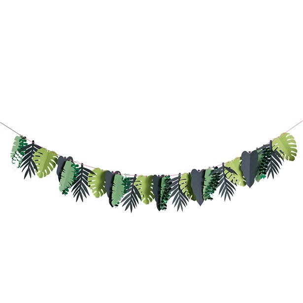 Tropical Leaf Paper Garland - 2m – product image 1