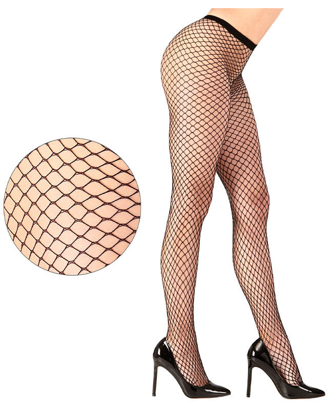 Black Wide Fishnet Tights - Adult – product image 3