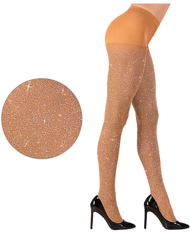 Gold Glitter Tights - Adult – product image 1