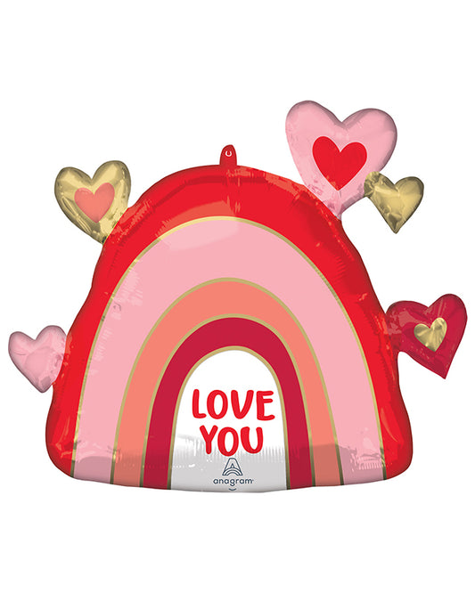 Rainbow Love You SuperShape Foil Balloon - 26"