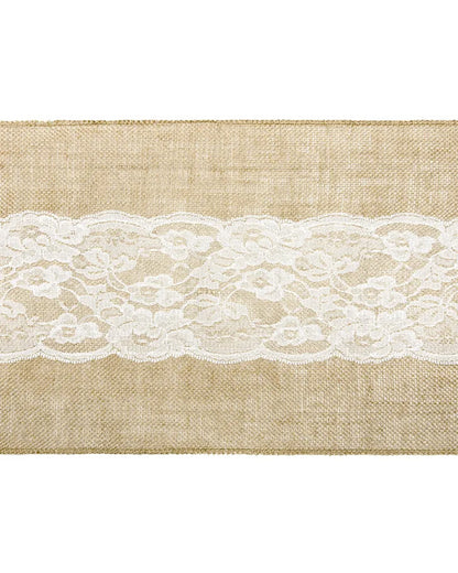 Jute Lace Table Runner - 2.75m x 28cm