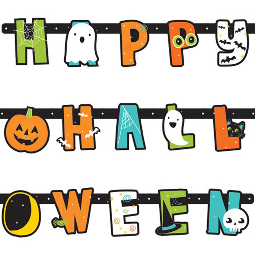 Hallo-ween Friends Letter Banner - 1.9m – product image 2