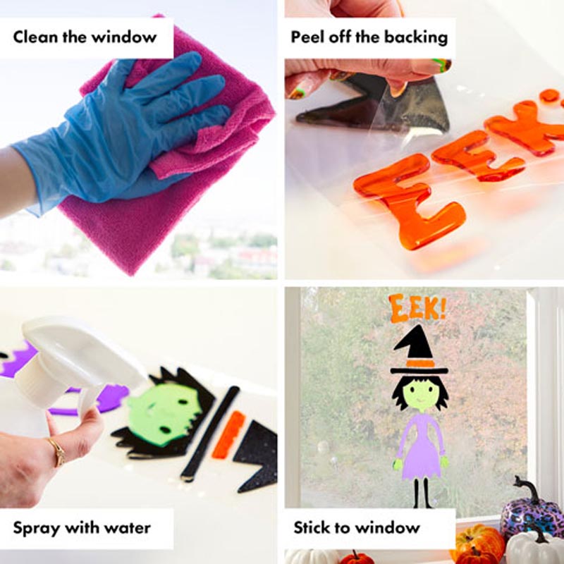 Bloody Happy Halloween Gel Window Cling – product image 3