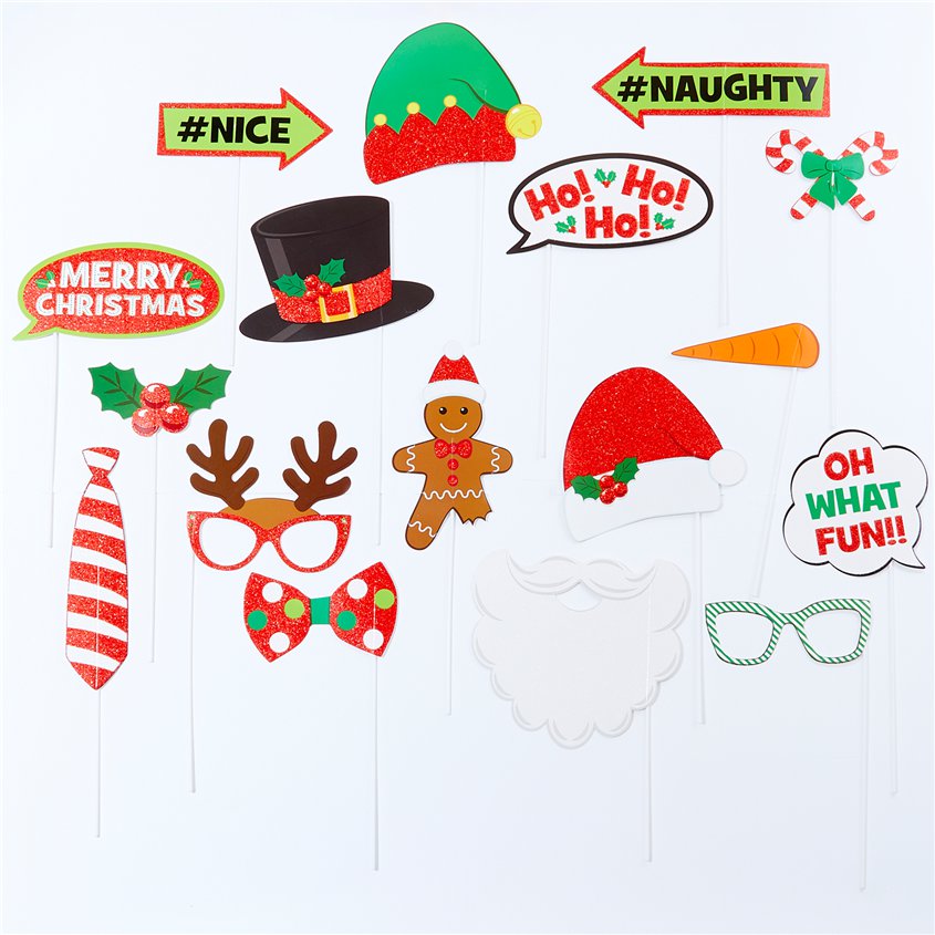 Christmas Photo Booth Props (21pk) – product image 3
