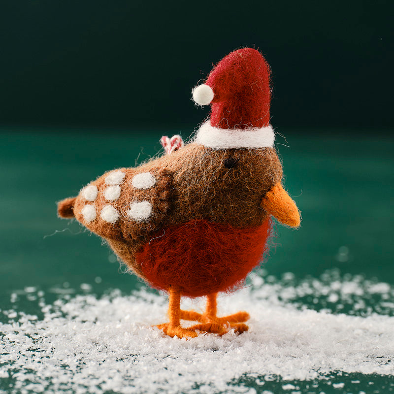 Tree Decorations - Felt Festive Robin – product image 3