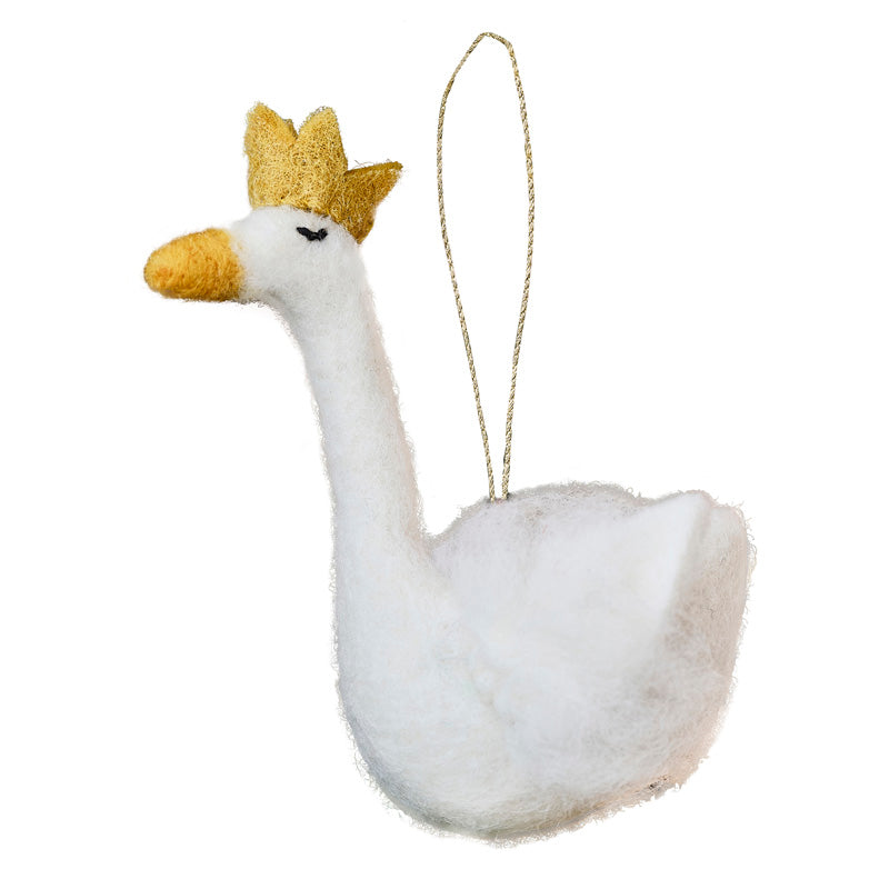 Tree Decorations - Felt White Swan – product image 2