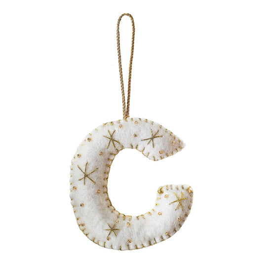 Tree Decorations - Monogram Letters - C