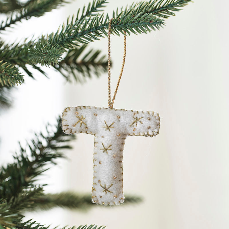 Tree Decorations - Monogram Letters - T – product image 1