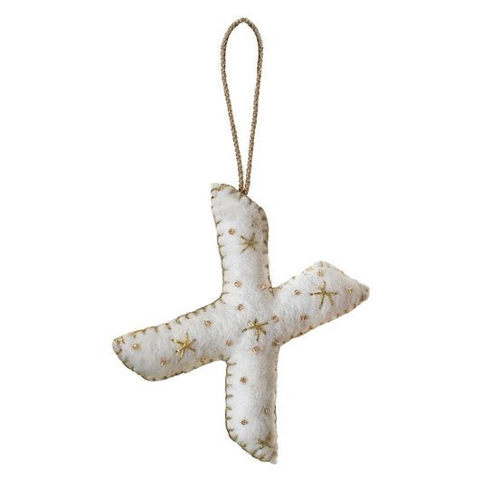 Tree Decorations - Monogram Letters - X