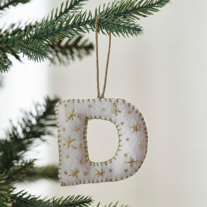 Tree Decorations - Monogram Letters - D