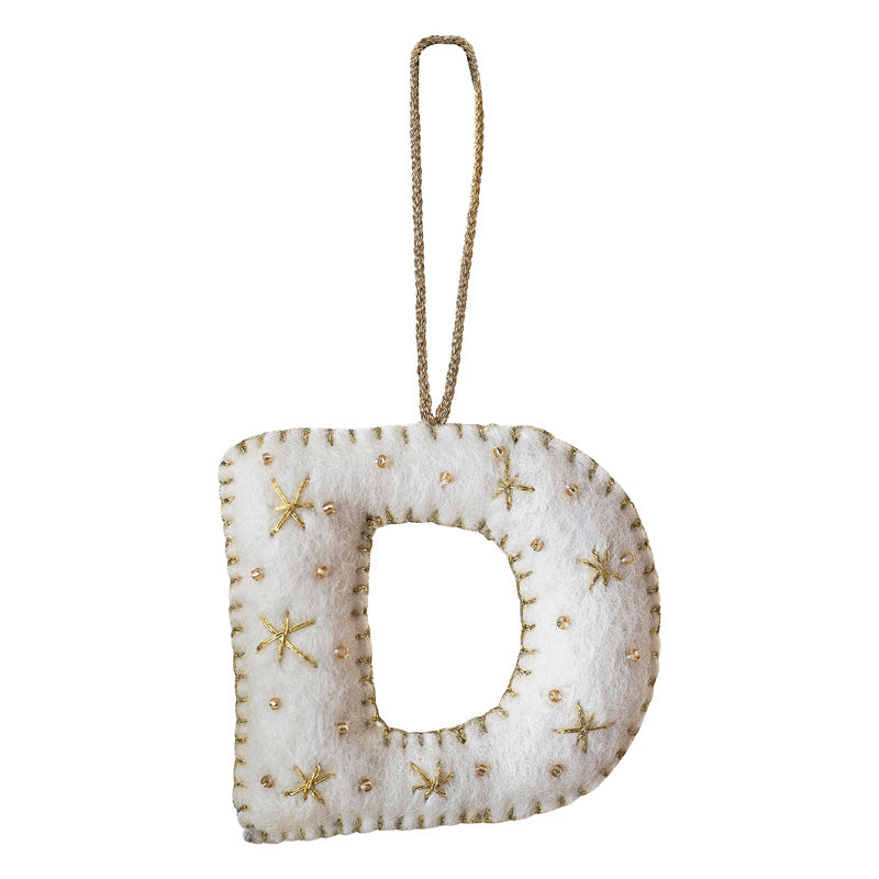 Tree Decorations - Monogram Letters - D – product image 2
