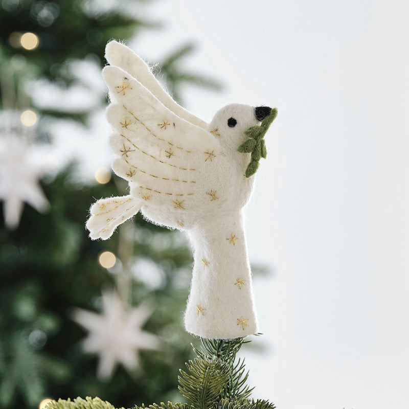 Tree Topper - Felt Turtle Dove – product image 1