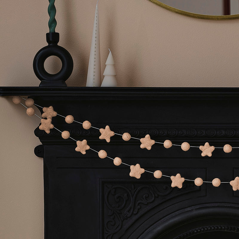 Felt Garland - Star and Bead Garland – product image 3