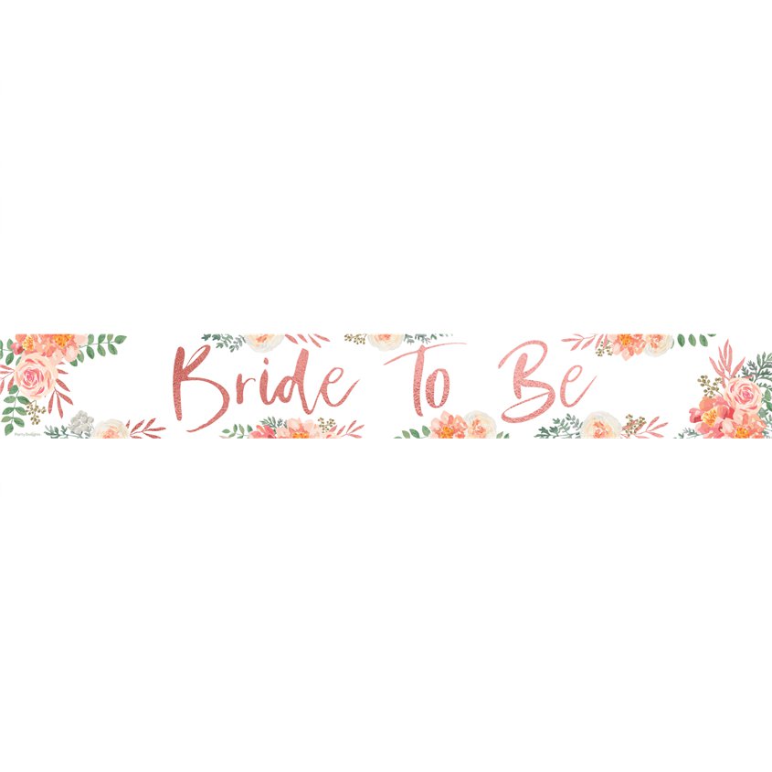 Floral Hen Party 'Bride To Be' Paper Banners - 1m (3pk) – product image 3
