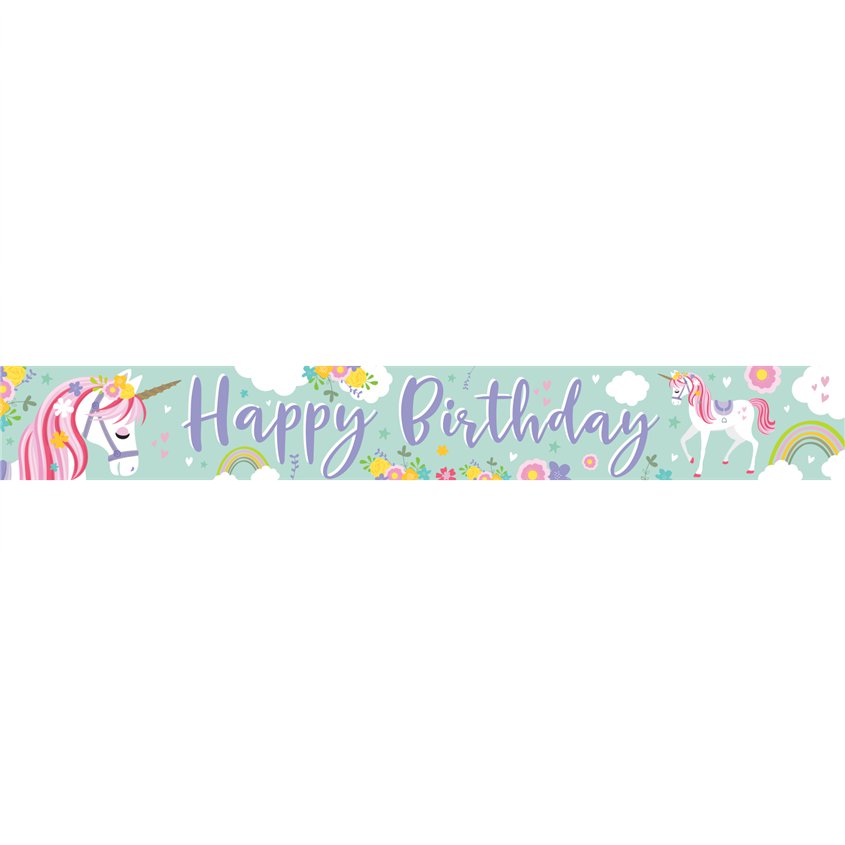 Magical Unicorn Paper Banners - 1m (3pk) – product image 3