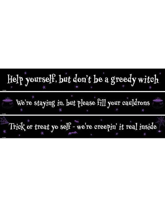 Halloween Help Yourself Paper Banners - 1m